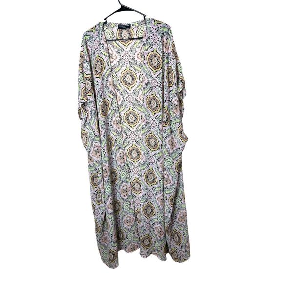 Lane Bryant Maxi Chiffon Overpiece Cardigan Duster One Size - Picture 1 of 10